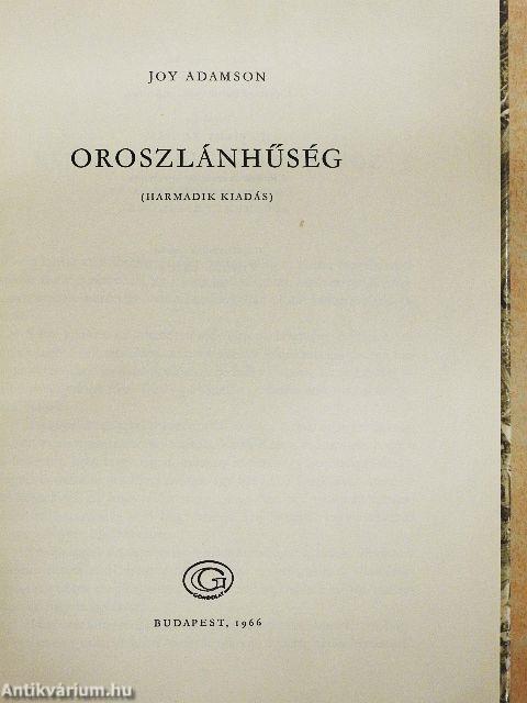 Oroszlánhűség