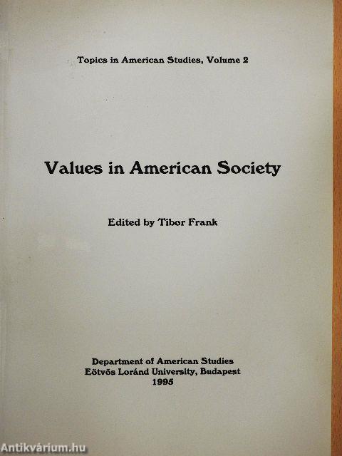 Values in American Society