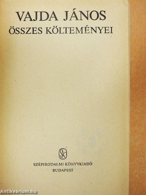 Vajda János összes költeményei