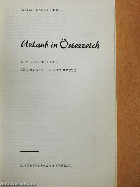 Urlaub in Österreich