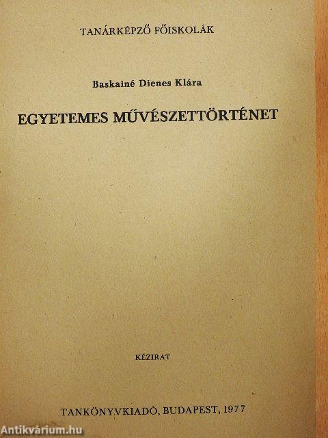 Egyetemes művészettörténet