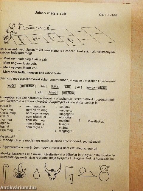 Olvasási munkafüzet az általános iskola 2. osztálya számára 1. rész