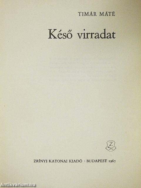 Késő virradat