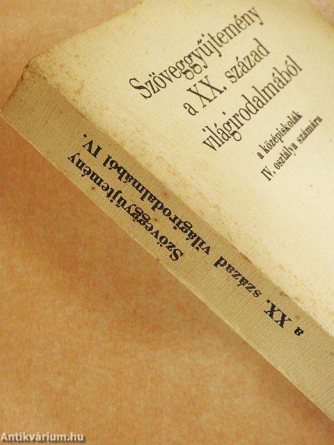 Szöveggyűjtemény a XX. század világirodalmából