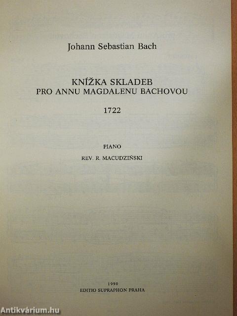 Knízka skladeb pro Annu Magdalenu Bachovou