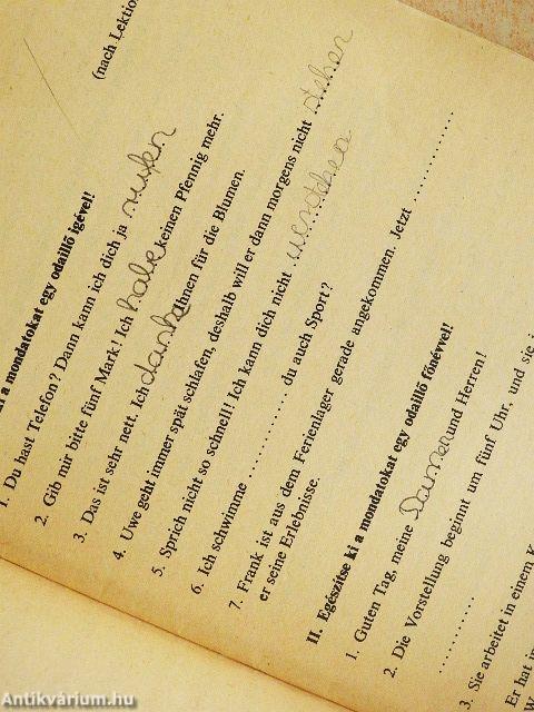 Német nyelvi feladatlapok II.