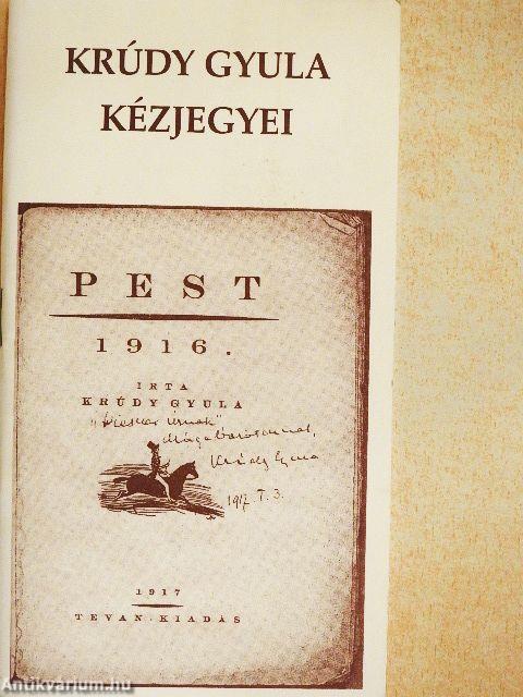 Krúdy Gyula kézjegyei