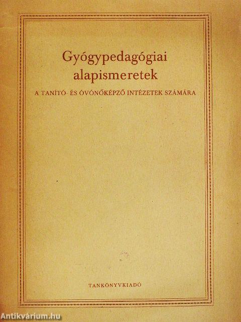 Gyógypedagógiai alapismeretek