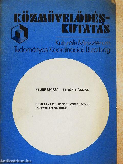 Zenei intézményvizsgálatok