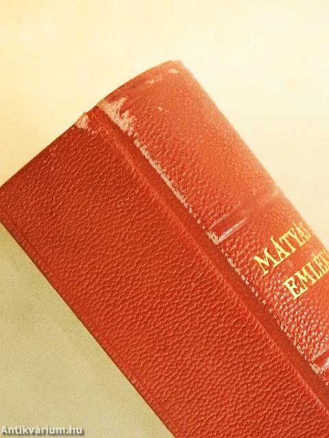 Mátyás király emlékkönyv I-II.