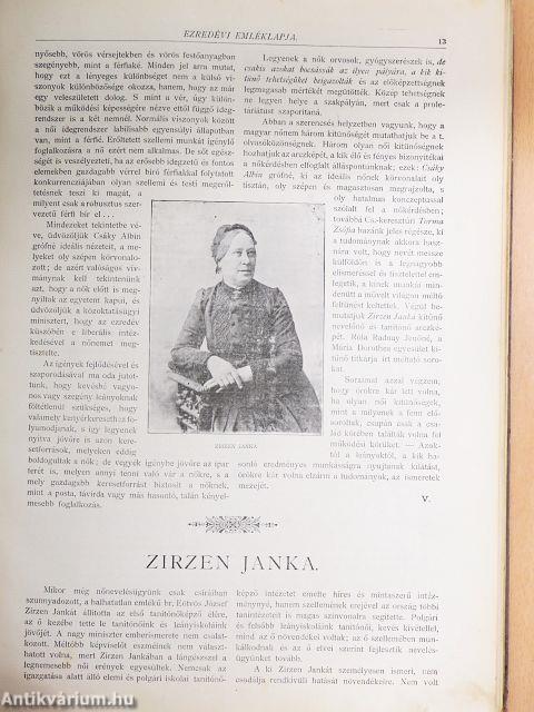 Szolnok-dobokamegyei nők ezredévi emléklapja