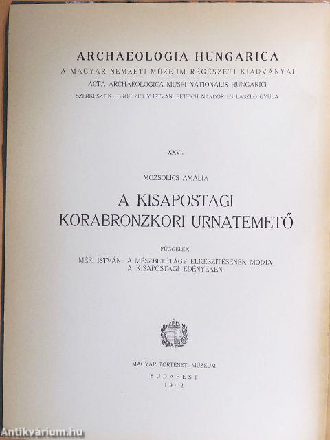 A kisapostagi korabronzkori urnatemető