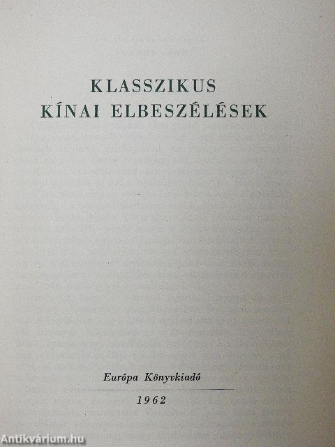 Klasszikus kínai elbeszélések
