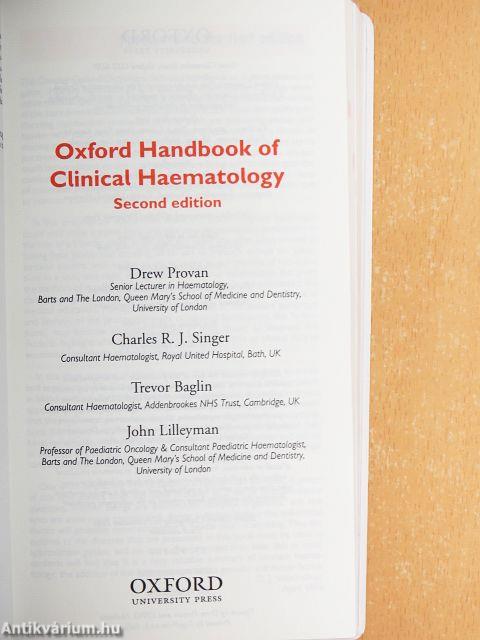 Oxford Handbook of Clinical Haematology