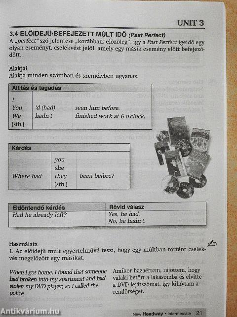 New Headway - Intermediate - Angol-magyar szójegyzék és nyelvtani összefoglaló