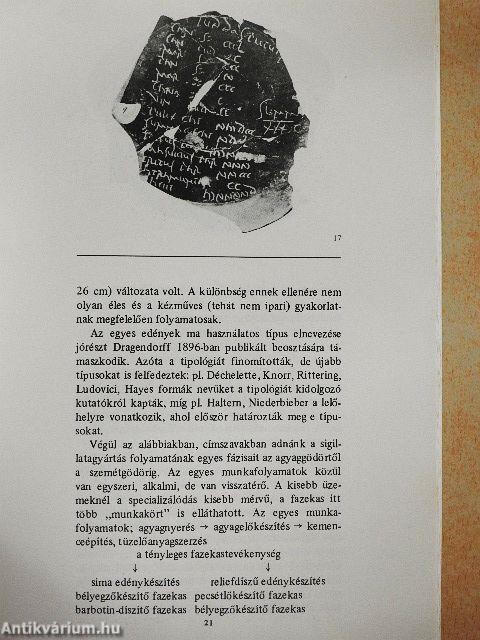 Terra Sigillata, a római birodalom luxus edényei tükrében