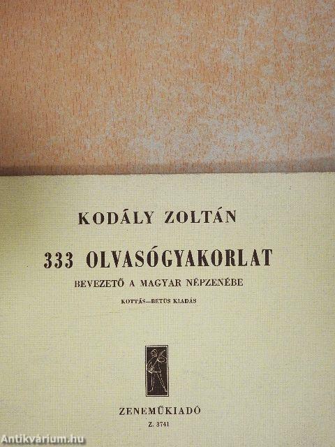 333 olvasógyakorlat