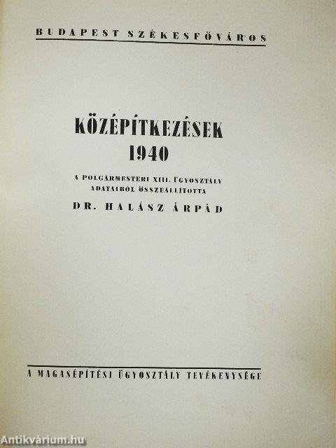 Középítkezések 1940