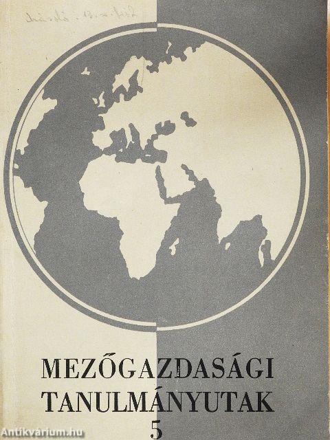 Tanulmányutak a mezőgazdasági tudományok területén