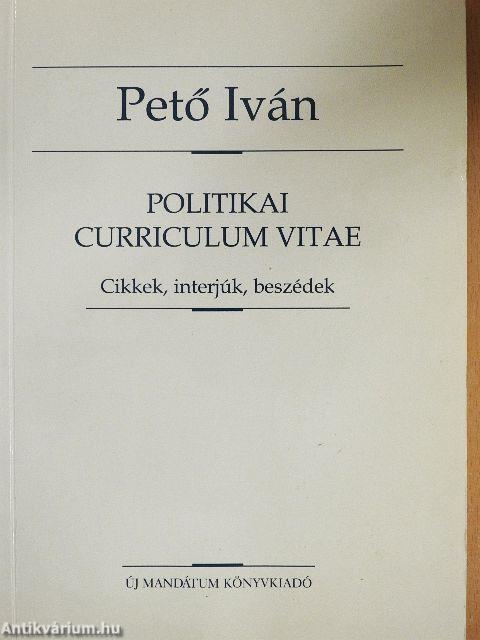 Politikai Curriculum Vitae