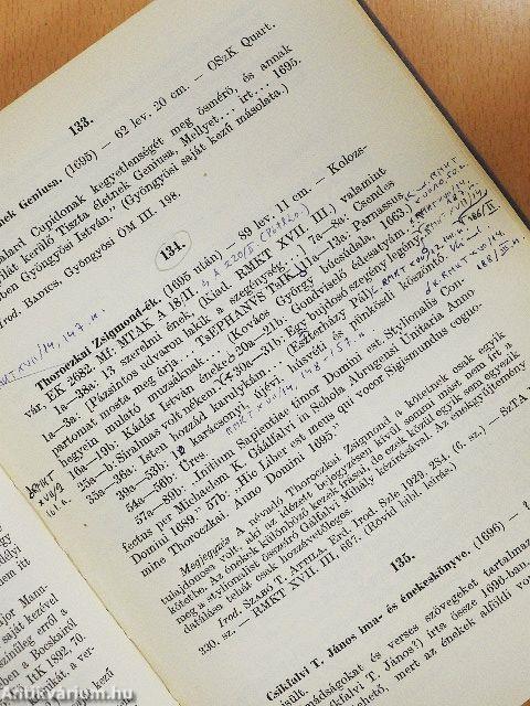 A magyar kéziratos énekeskönyvek és versgyűjtemények bibliográfiája