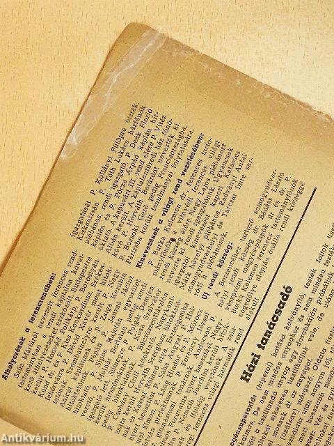 Szent Antal üzenete 1947/5-6.