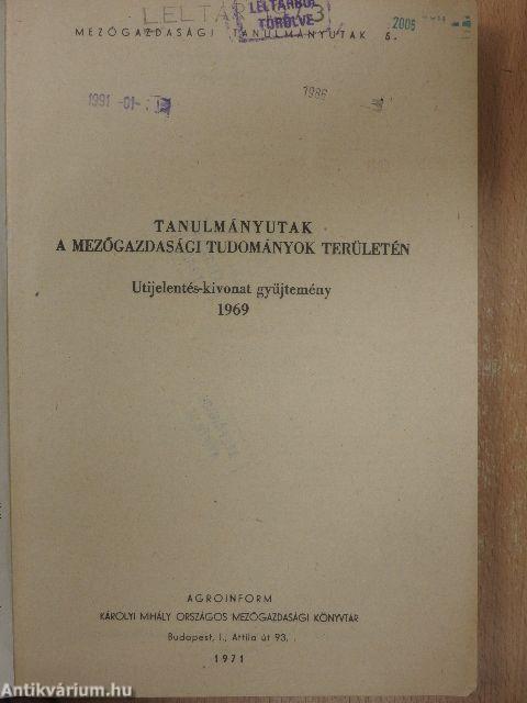 Tanulmányutak a mezőgazdasági tudományok területén