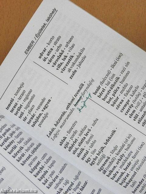 Magyar-eszperantó tematikus szótár