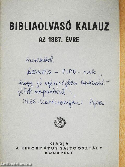 Bibliaolvasó kalauz az 1987. évre