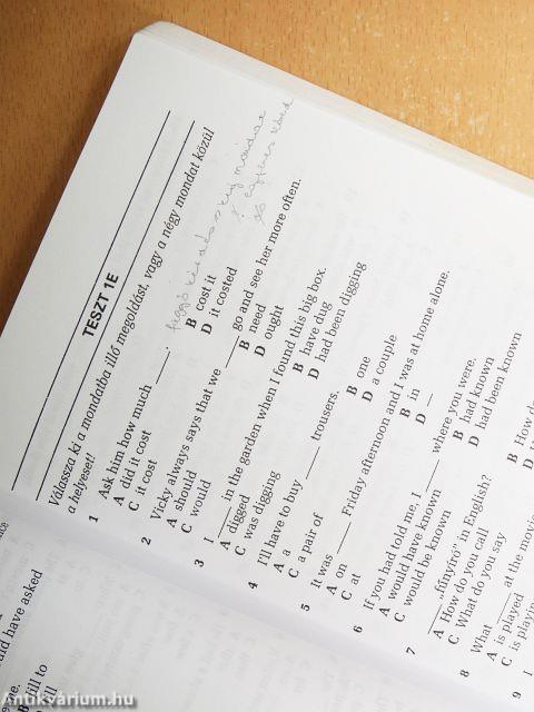 Angol teszt kézikönyv megoldási kulcsokkal közép- és felsőfokon