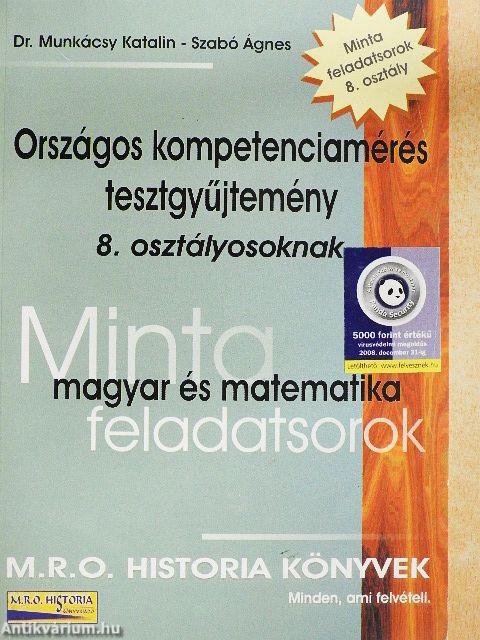Országos kompetenciamérés tesztgyűjtemény 8. osztályosoknak