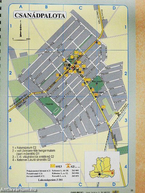 Csongrád megye településének atlasza