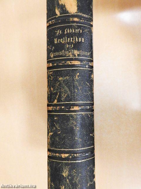Friedrich Lübker's Reallexikon des Classischen Alterthums für Gymnasien (gótbetűs)