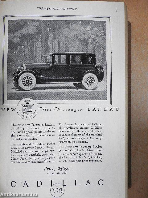 The Atlantic Monthly 1924 july-december (fél évfolyam)