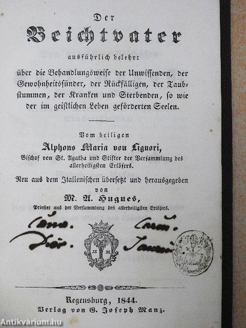 Der Beichtvater (gótbetűs)