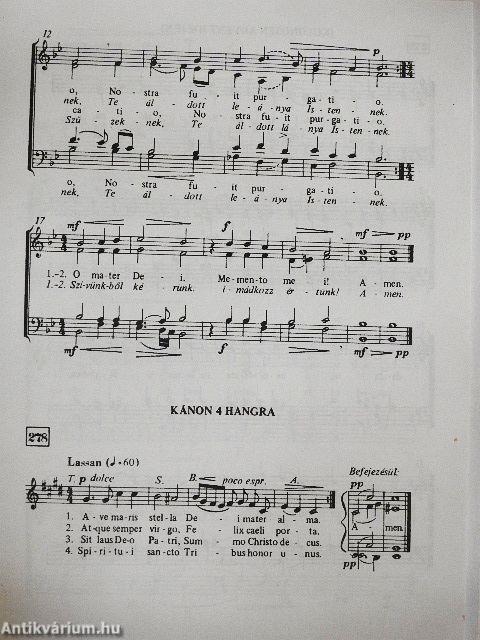 Motetták és Kodály énekei