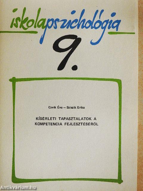 Kísérleti tapasztalatok a kompetencia fejlesztéséről