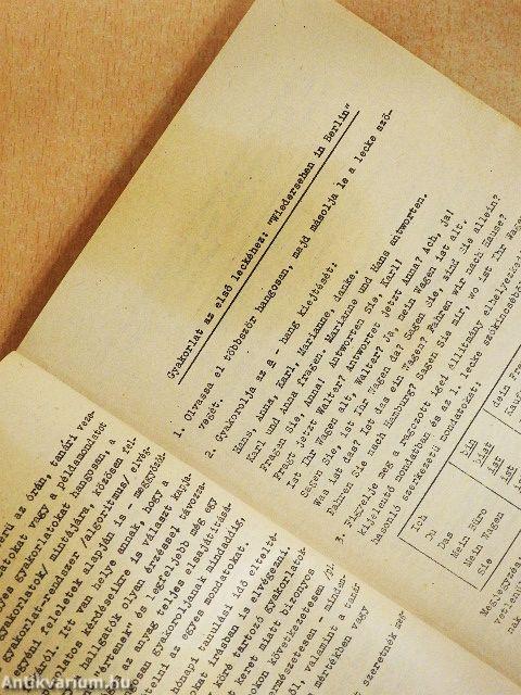 Német alapfokú gyakorlatok