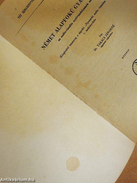 Német alapfokú gyakorlatok