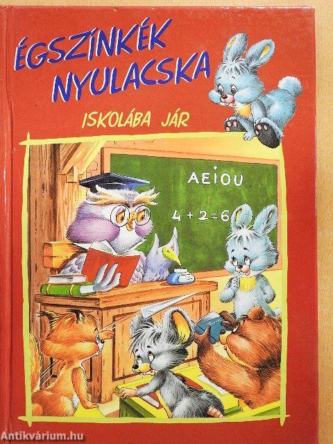 Égszínkék nyulacska iskolába jár