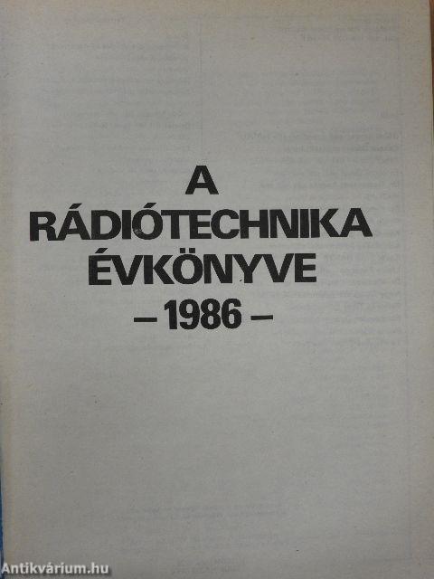 A Rádiótechnika évkönyve 1986