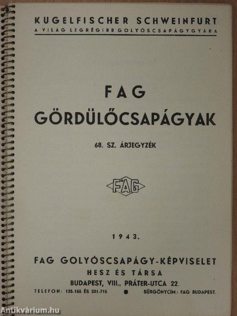 FAG gördülőcsapágyak