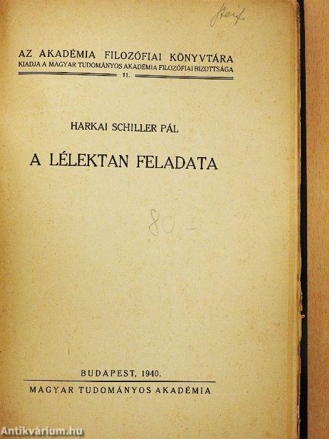 A lélektan feladata