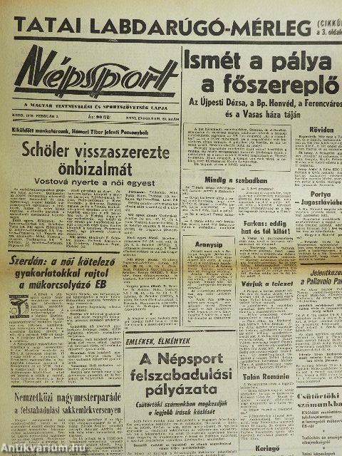 Népsport 1970. (nem teljes évfolyam)