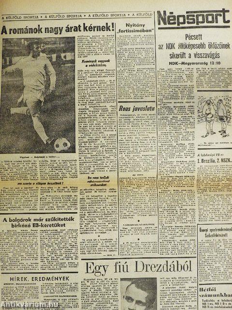 Népsport 1970. (nem teljes évfolyam)