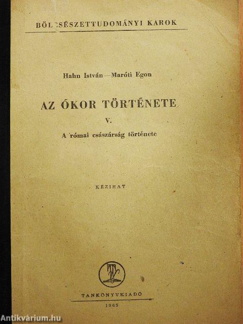 Az ókor története V.