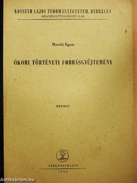 Ókori történeti forrásgyűjtemény