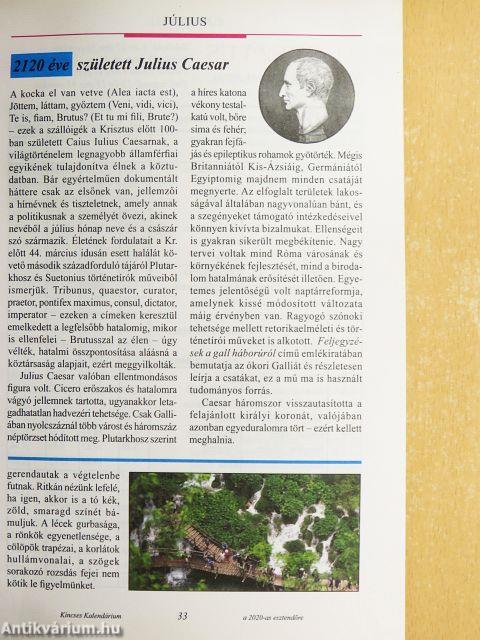 Kincses Kalendárium 2020