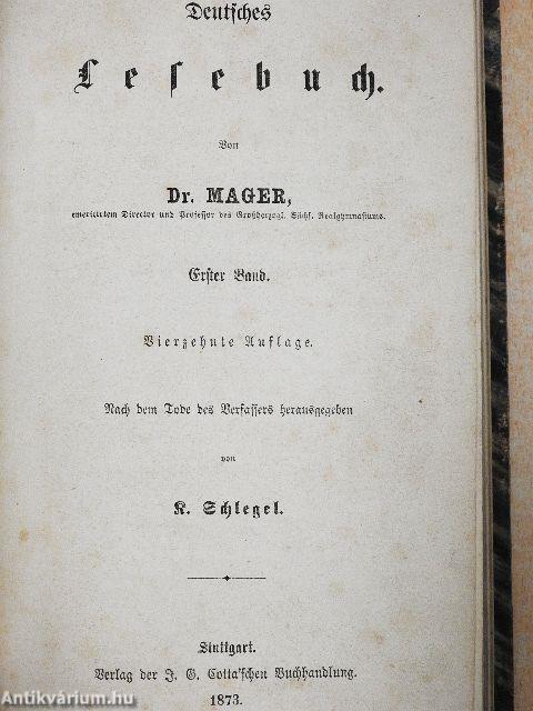 Deutsches lesebuch I. (gótbetűs)