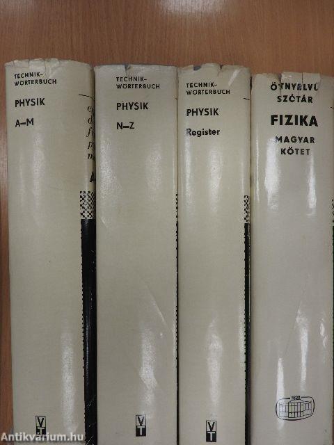 Technik-Wörterbuch Physik I-III./Fizika-Magyar kötet